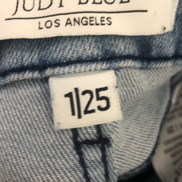 Judy Blue | Colby Mid Rise Tie Dye Release Hem Skinny Denim Jeans size 1 25 - Picture 5 of 5